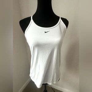 Nike Dri-Fit One Elastika White Tank- Medium Never Worn!